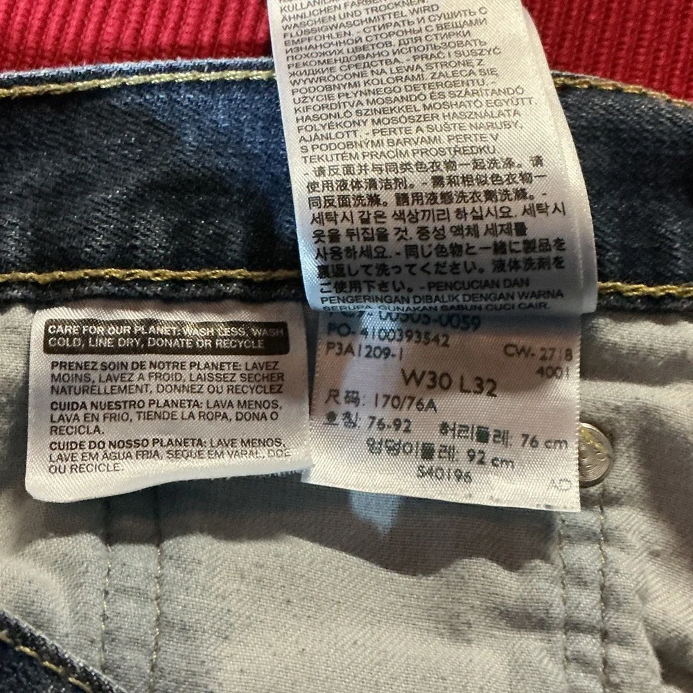 Levi’s 505 Mens Cotton Straight Jeans Sz 30X32
